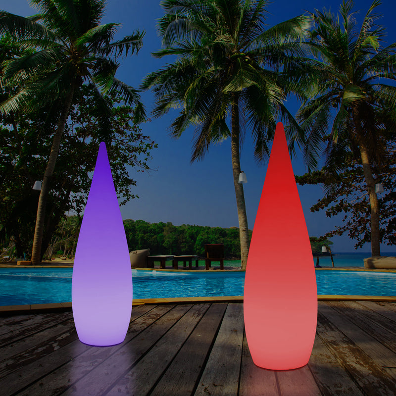 150cm Grote Designer LED Vloerlamp, 1,5m Draadloze Kleurveranderende Waterdruppel, Licht