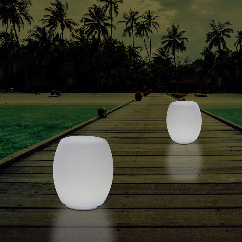 Buitenlamp, Kleur Veranderende LED Kruk, Zitbank, Netvoeding Patio Lamp, Sfeerlicht