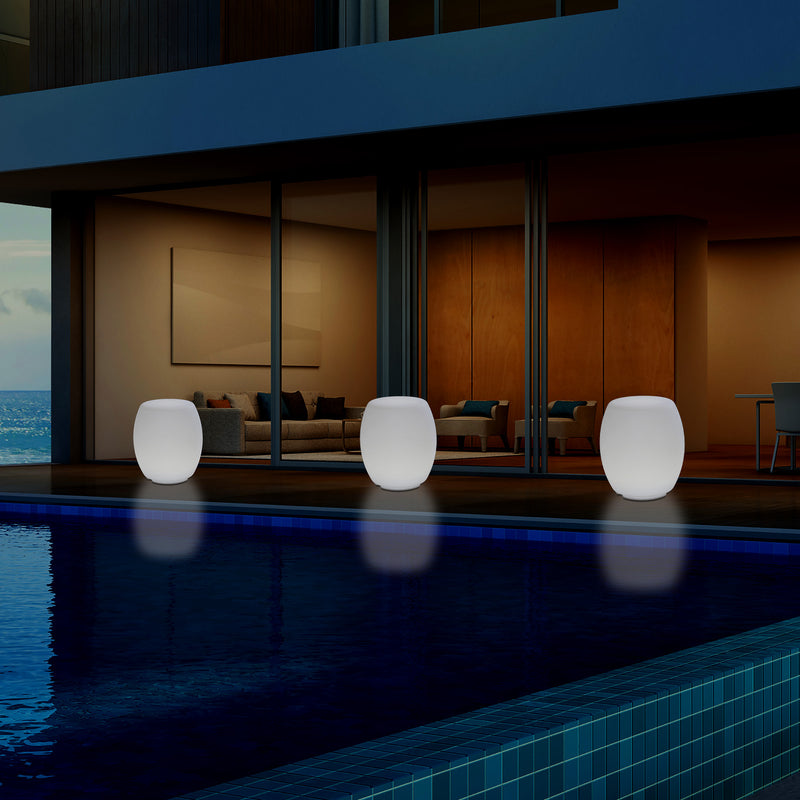 Buitenlamp, Kleur Veranderende LED Kruk, Zitbank, Netvoeding Patio Lamp, Sfeerlicht