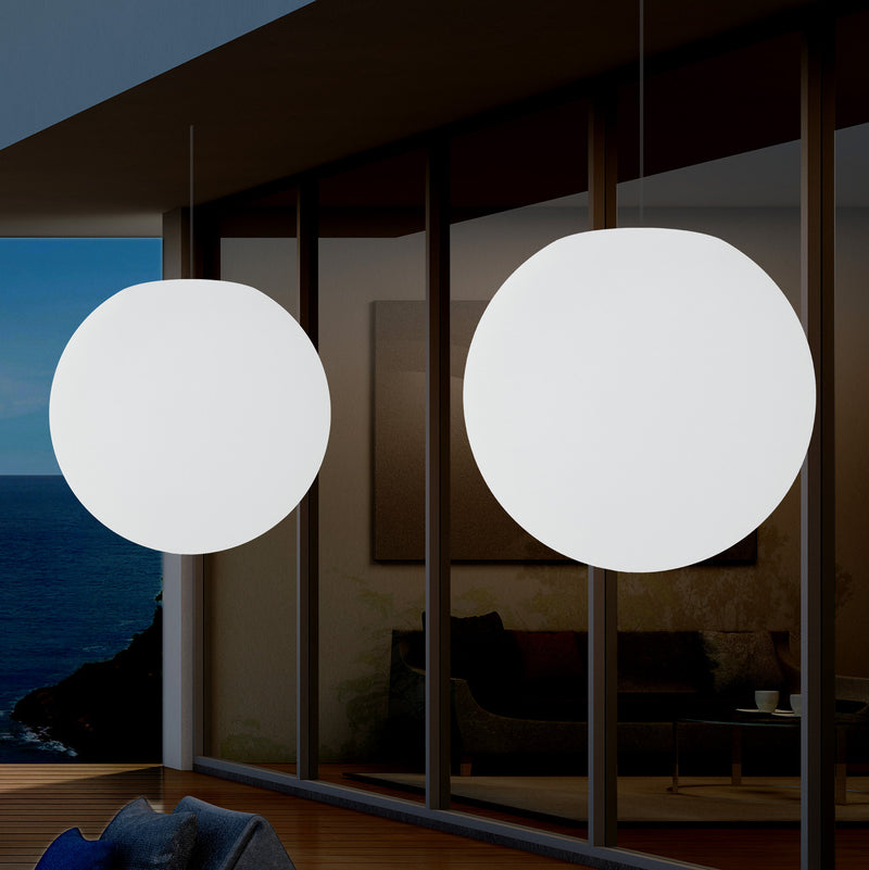 Tuinlamp, 50cm LED Bol Hanglamp, Meerkleurige Sfeerverlichting met Afstandsbediening