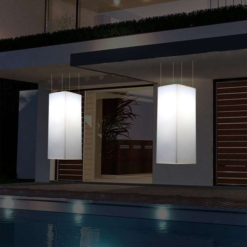 Buitenverlichting, Plafondlamp, Tuinverlichting 110 x 30cm LED Hanglamp, RGB met Afstandsbediening