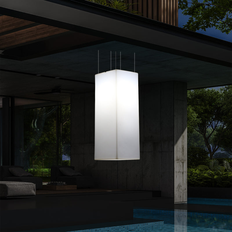 Buitenverlichting, Plafondlamp, Tuinverlichting 110 x 30cm LED Hanglamp, RGB met Afstandsbediening