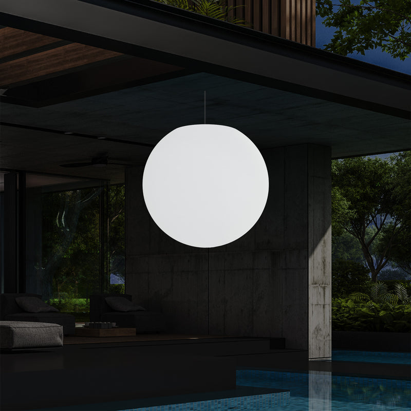 Tuinlamp, 50cm LED Bol Hanglamp, Meerkleurige Sfeerverlichting met Afstandsbediening