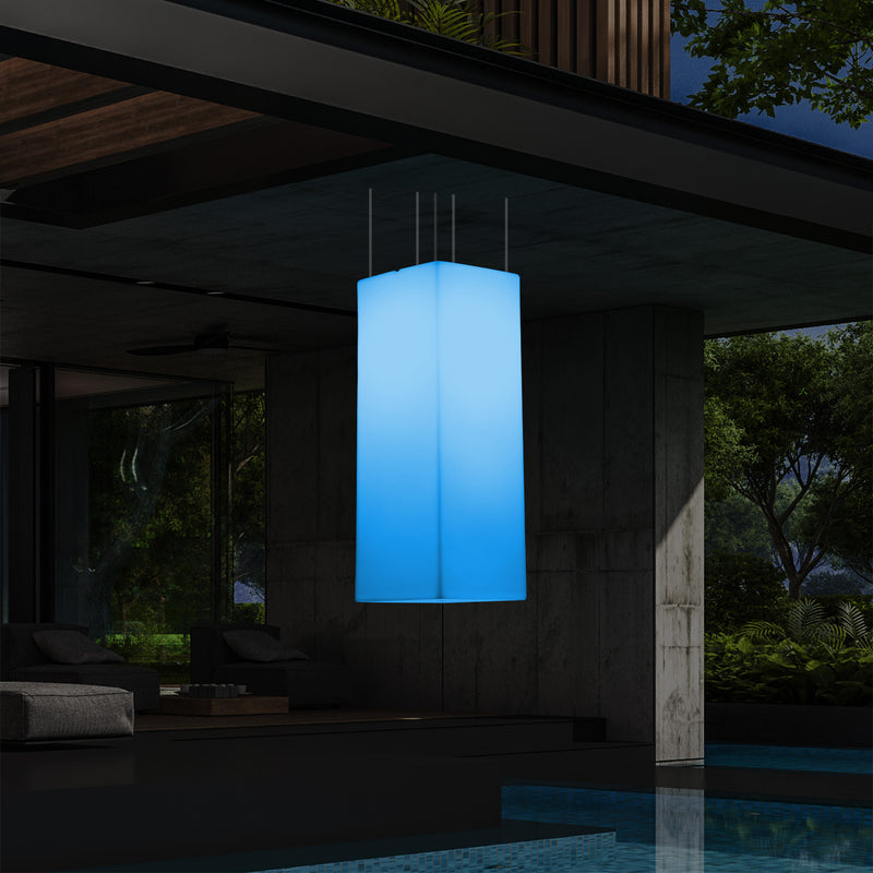 Buitenverlichting, Plafondlamp, Tuinverlichting 110 x 30cm LED Hanglamp, RGB met Afstandsbediening