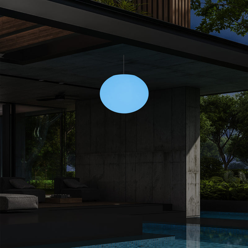 Hanglamp Terraslamp, Tuinverlichting, Sfeerlicht LED Hanglamp op Netvoeding, 27cm RGB