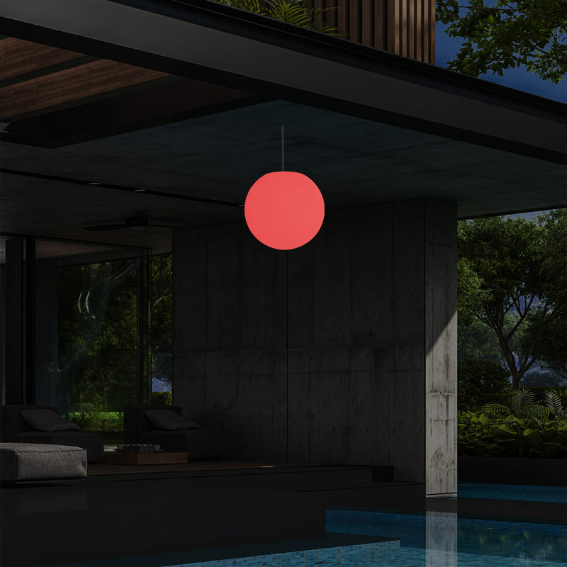 25cm LED Bol Hanglamp, Kleurveranderende LED Lamp met Afstandbediening, Plafondlamp