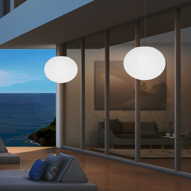 Hanglamp Terraslamp, Tuinverlichting, Sfeerlicht LED Hanglamp op Netvoeding, 27cm RGB