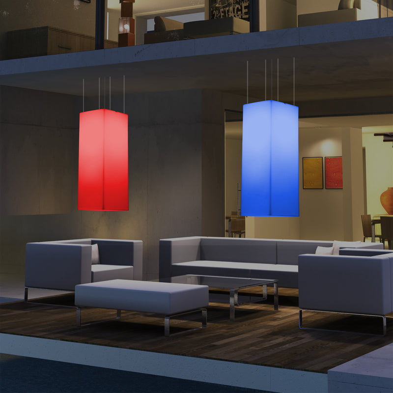 Buitenverlichting, Plafondlamp, Tuinverlichting 110 x 30cm LED Hanglamp, RGB met Afstandsbediening