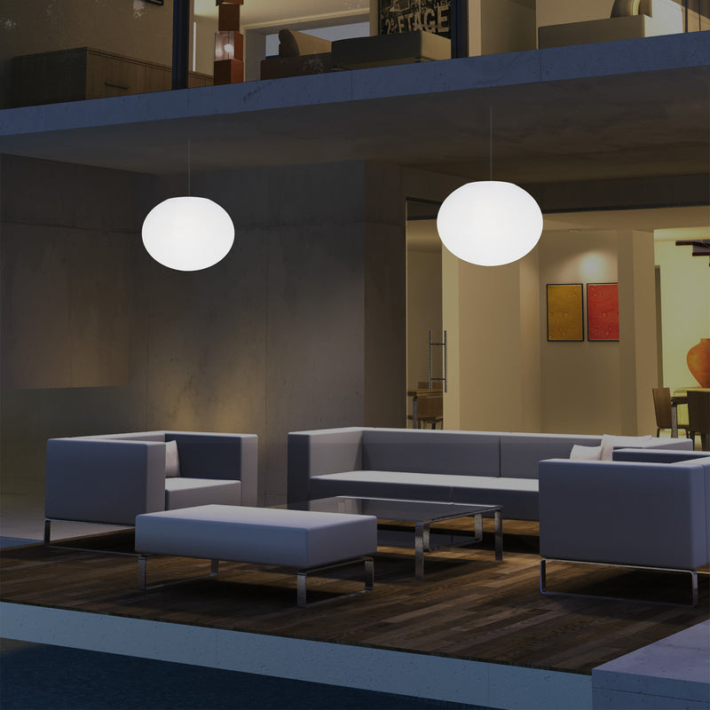 Hanglamp Terraslamp, Tuinverlichting, Sfeerlicht LED Hanglamp op Netvoeding, 27cm RGB