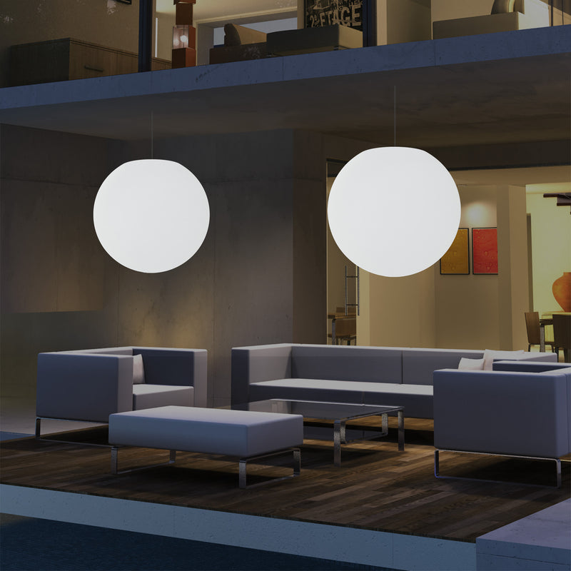Tuinlamp, 50cm LED Bol Hanglamp, Meerkleurige Sfeerverlichting met Afstandsbediening
