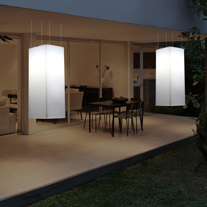 Buitenverlichting, Plafondlamp, Tuinverlichting 110 x 30cm LED Hanglamp, RGB met Afstandsbediening