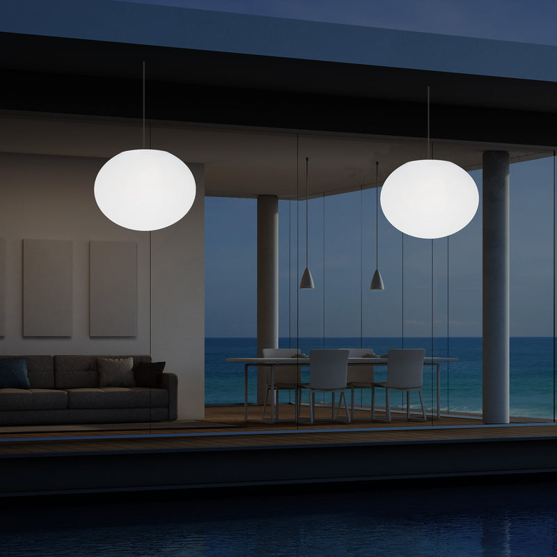 Hanglamp Terraslamp, Tuinverlichting, Sfeerlicht LED Hanglamp op Netvoeding, 27cm RGB