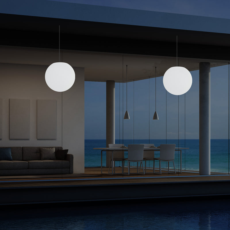 25cm LED Bol Hanglamp, Kleurveranderende LED Lamp met Afstandbediening, Plafondlamp