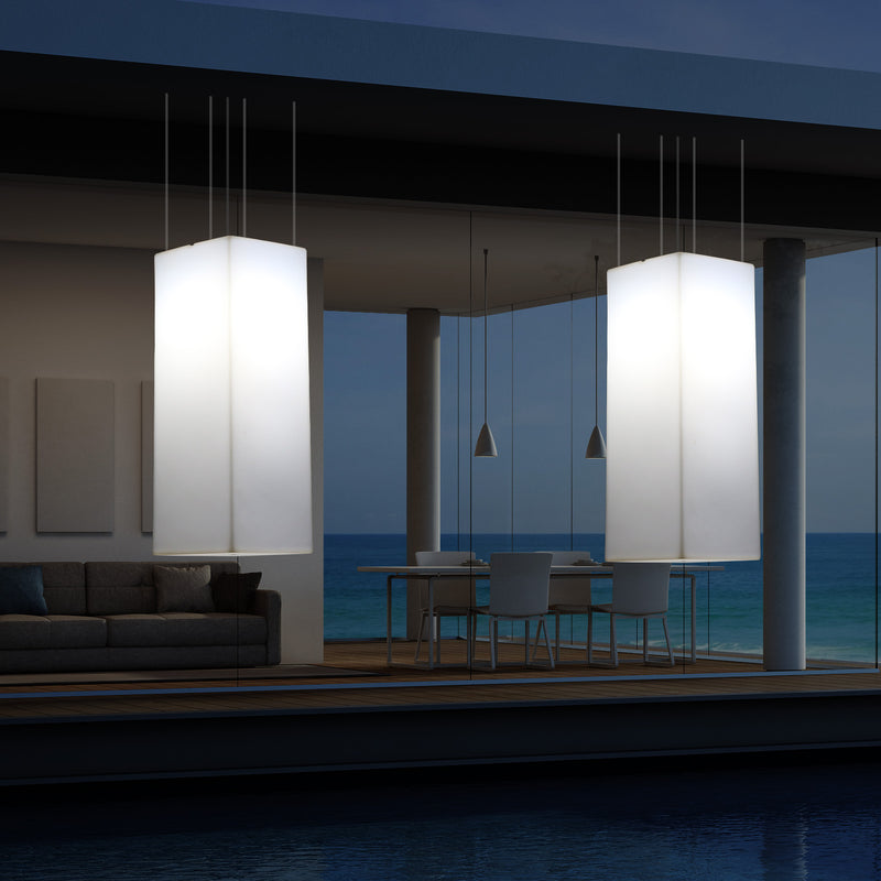 Buitenverlichting, Plafondlamp, Tuinverlichting 110 x 30cm LED Hanglamp, RGB met Afstandsbediening