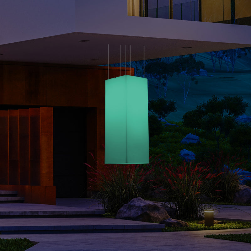 Buitenverlichting, Plafondlamp, Tuinverlichting 110 x 30cm LED Hanglamp, RGB met Afstandsbediening