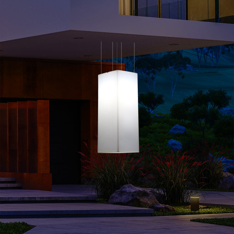 Buitenverlichting, Plafondlamp, Tuinverlichting 110 x 30cm LED Hanglamp, RGB met Afstandsbediening
