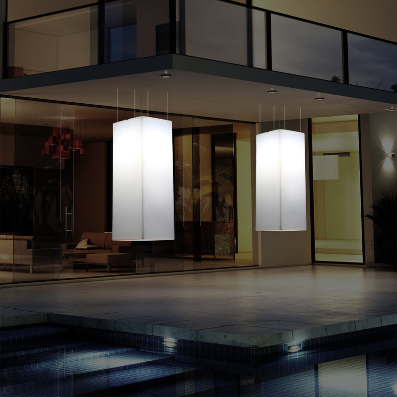 Buitenverlichting, Plafondlamp, Tuinverlichting 110 x 30cm LED Hanglamp, RGB met Afstandsbediening