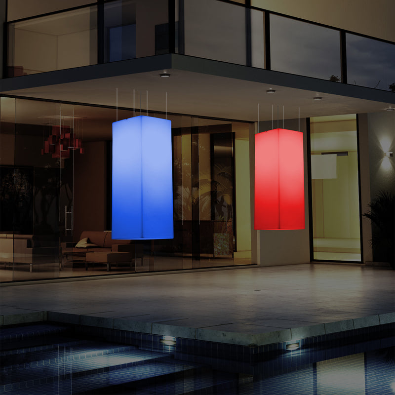 Buitenverlichting, Plafondlamp, Tuinverlichting 110 x 30cm LED Hanglamp, RGB met Afstandsbediening