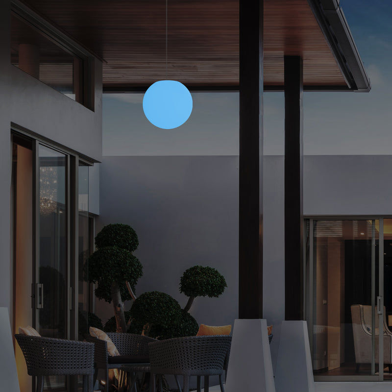 25cm LED Bol Hanglamp, Kleurveranderende LED Lamp met Afstandbediening, Plafondlamp