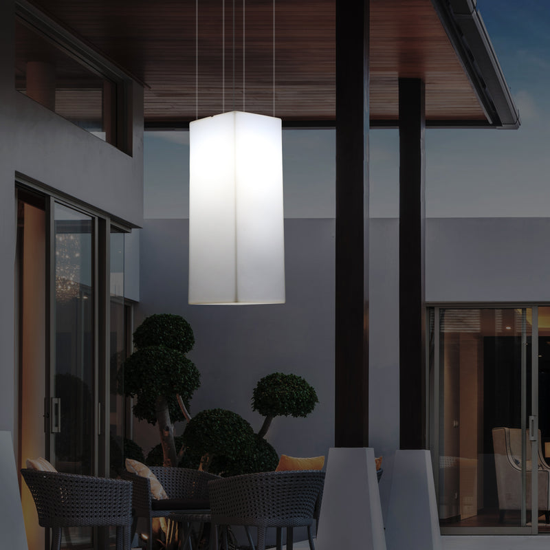 Buitenverlichting, Plafondlamp, Tuinverlichting 110 x 30cm LED Hanglamp, RGB met Afstandsbediening
