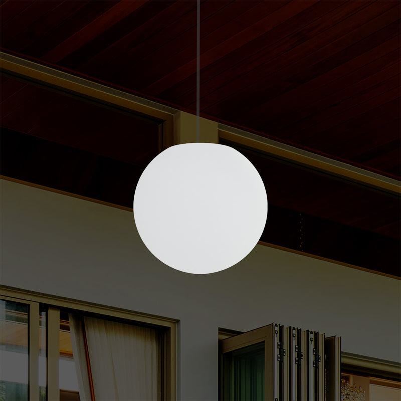 25cm LED Bol Hanglamp, Kleurveranderende LED Lamp met Afstandbediening, Plafondlamp