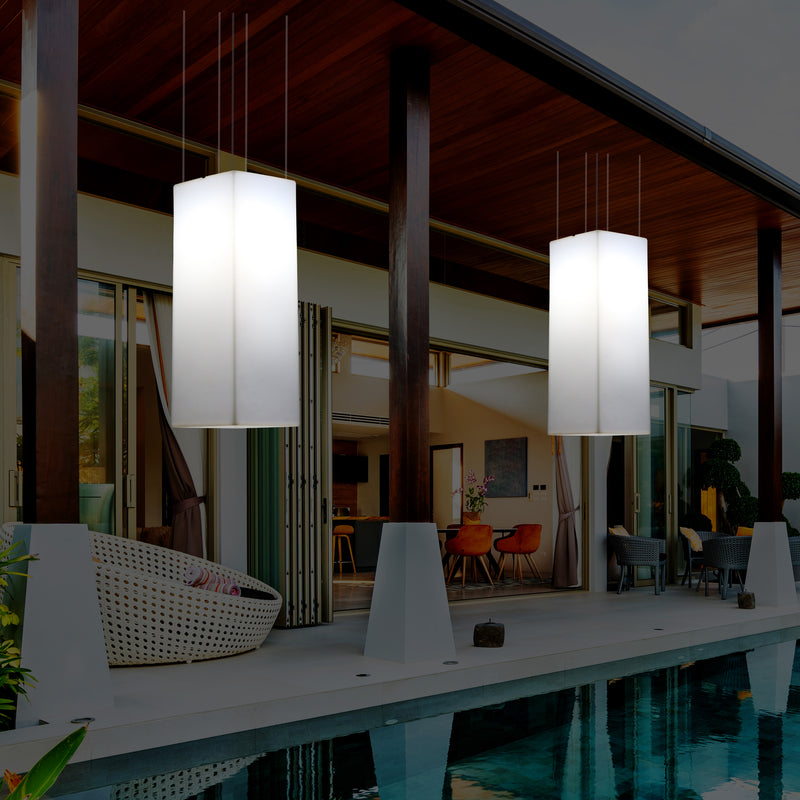 Buitenverlichting, Plafondlamp, Tuinverlichting 110 x 30cm LED Hanglamp, RGB met Afstandsbediening