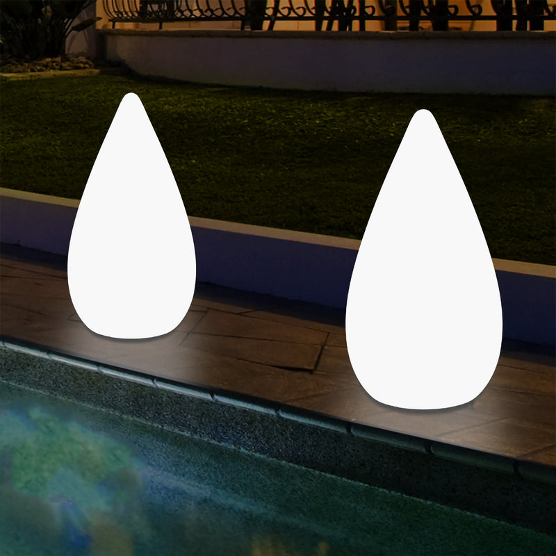 37cm LED Buitenverlichting, Tuinlamp Designer Meerkleurige Lamp, Vloerlamp, Waterdruppel
