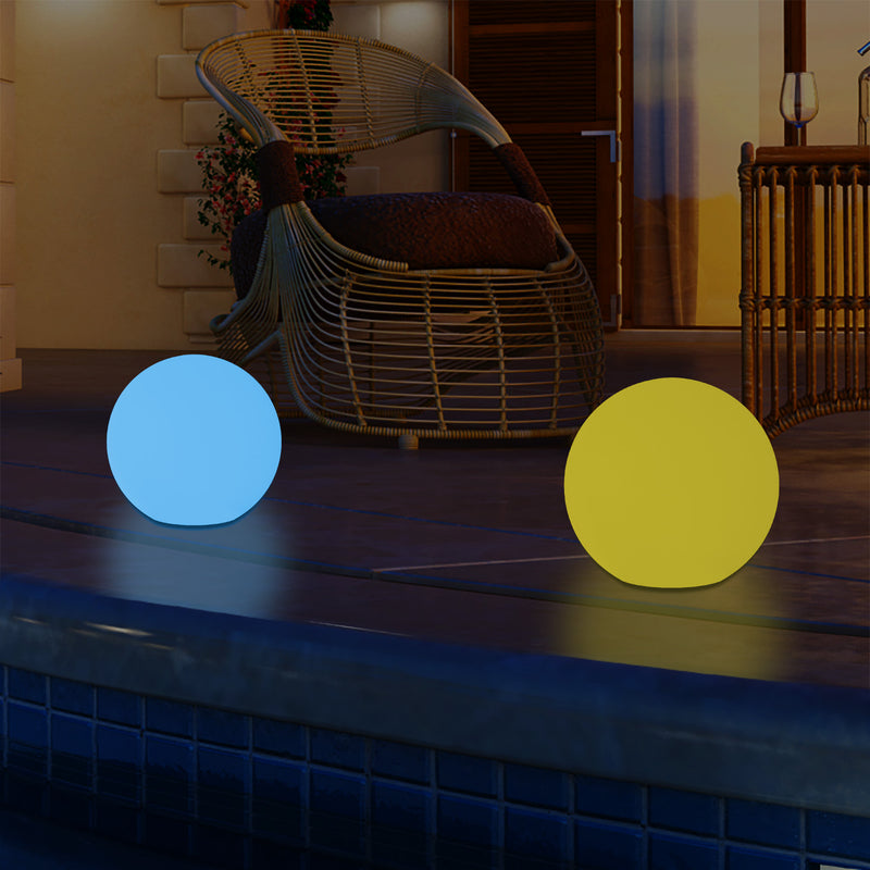 LED Buitenverlichting, 5V Netvoeding, 20cm Bal, Meerkleurige Tuinlamp, Buitenlamp