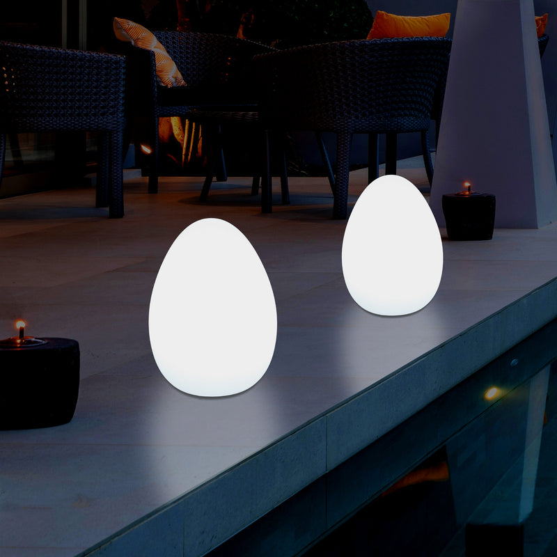 Buitenlamp Tuinverlichting, LED Ei Lamp, 37cm Netvoeding Patio Licht, Multi Color RGB