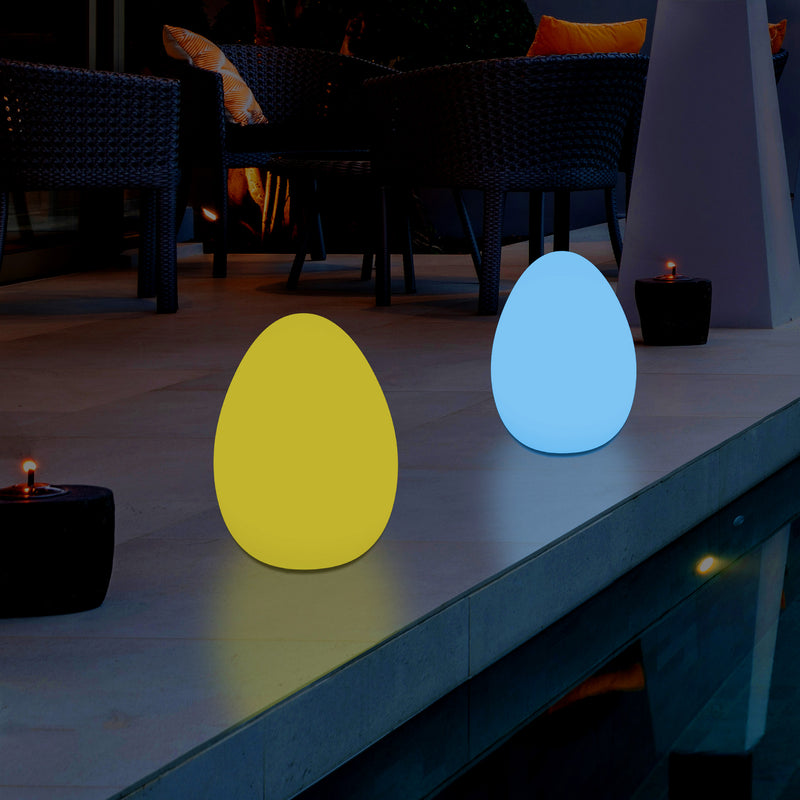 Buitenlamp Tuinverlichting, LED Ei Lamp, 37cm Netvoeding Patio Licht, Multi Color RGB