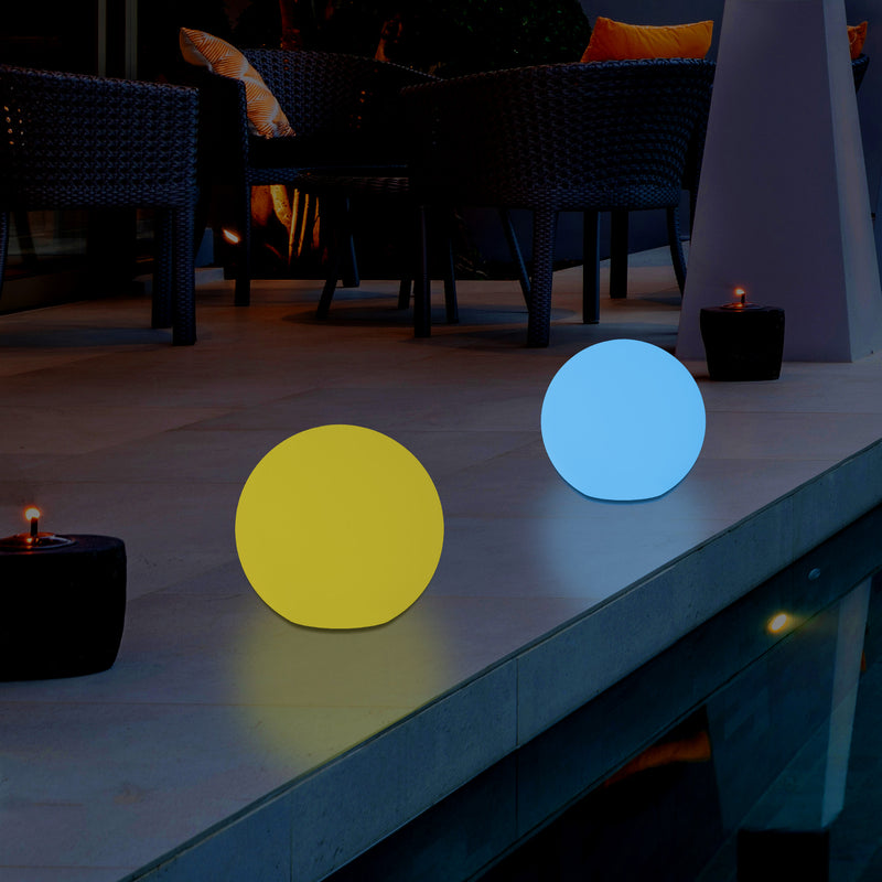 LED Buitenverlichting, 5V Netvoeding, 20cm Bal, Meerkleurige Tuinlamp, Buitenlamp