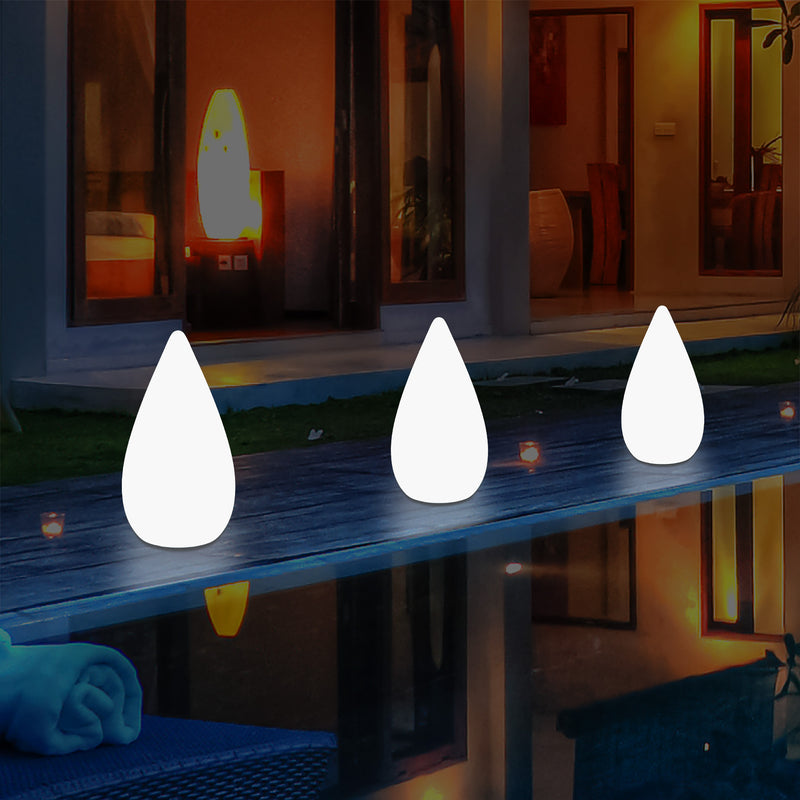 37cm LED Licht waterdruppel, Tuinlamp op Netvoeding, Meerkleurige Buitenverlichting