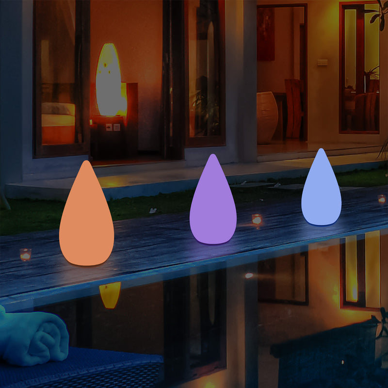 37cm LED Licht waterdruppel, Tuinlamp op Netvoeding, Meerkleurige Buitenverlichting