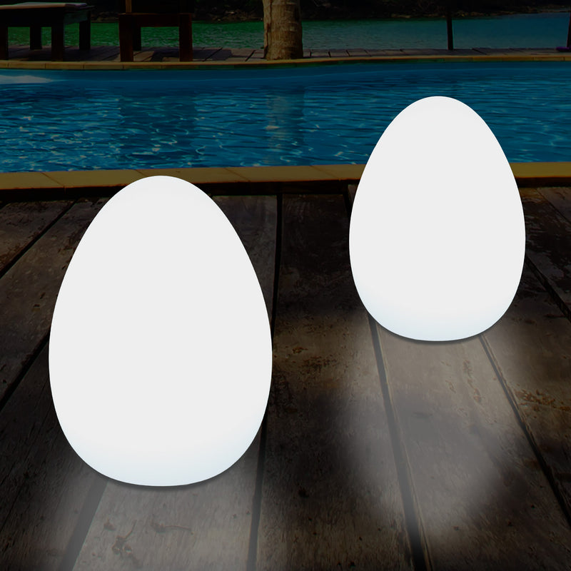 Buitenlamp Tuinverlichting, LED Ei Lamp, 37cm Netvoeding Patio Licht, Multi Color RGB