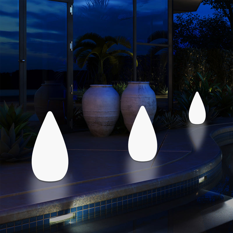 37cm LED Licht waterdruppel, Tuinlamp op Netvoeding, Meerkleurige Buitenverlichting