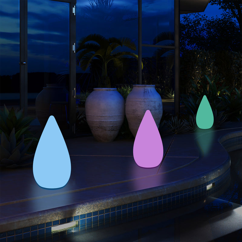 37cm LED Licht waterdruppel, Tuinlamp op Netvoeding, Meerkleurige Buitenverlichting