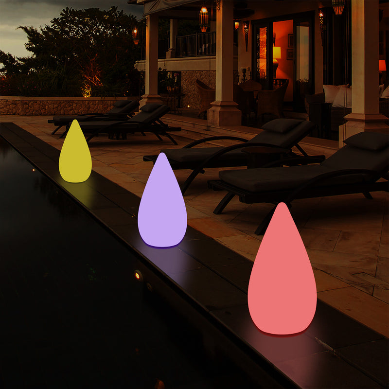 37cm LED Licht waterdruppel, Tuinlamp op Netvoeding, Meerkleurige Buitenverlichting