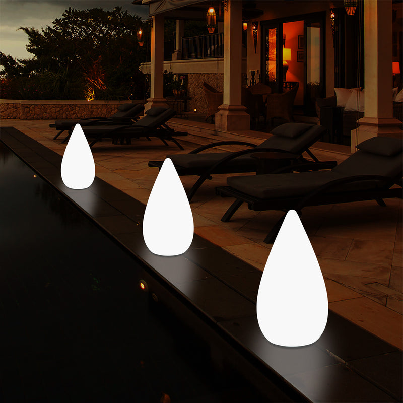 37cm LED Licht waterdruppel, Tuinlamp op Netvoeding, Meerkleurige Buitenverlichting