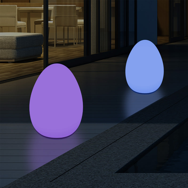 Buitenlamp Tuinverlichting, LED Ei Lamp, 37cm Netvoeding Patio Licht, Multi Color RGB