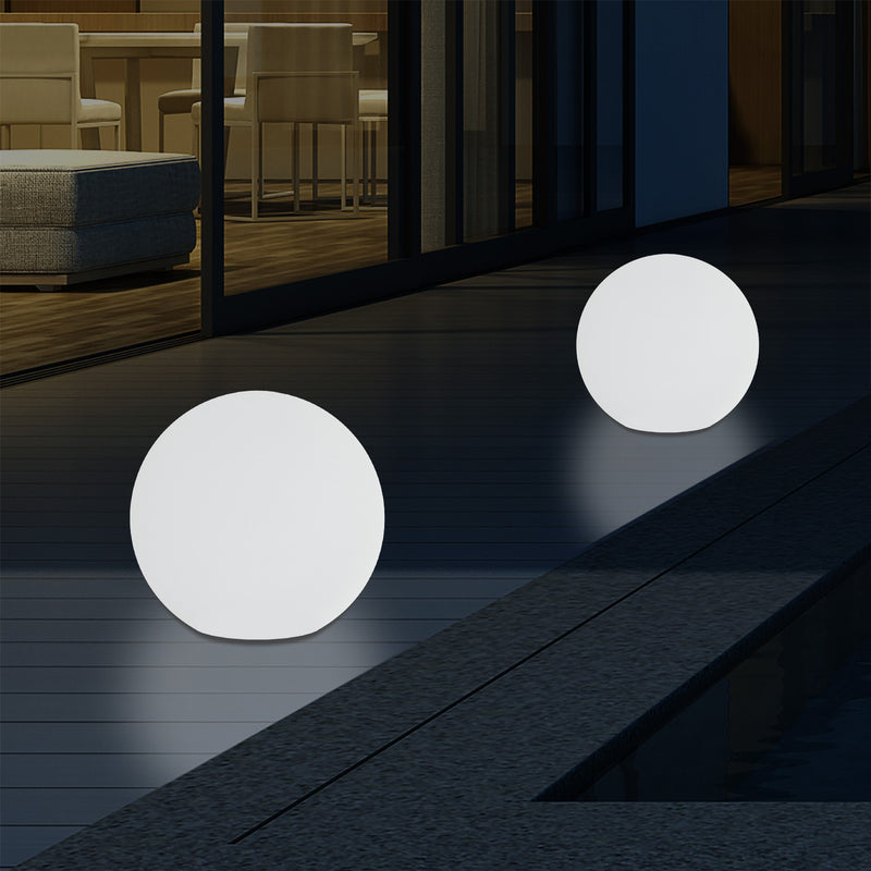 LED Buitenverlichting, 5V Netvoeding, 20cm Bal, Meerkleurige Tuinlamp, Buitenlamp