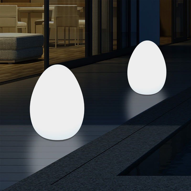 Buitenlamp Tuinverlichting, LED Ei Lamp, 37cm Netvoeding Patio Licht, Multi Color RGB