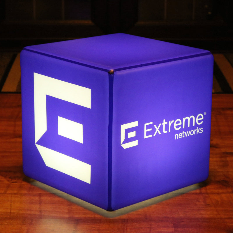 Gepersonaliseerde kruk of tafel met merk, staande lichtbak, verlichte LED display, logo