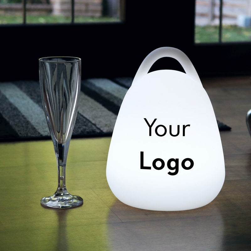 Gepersonaliseerde LED lantaarn lamp met logo, reclame draadloze backlit lichtbak, verlichting