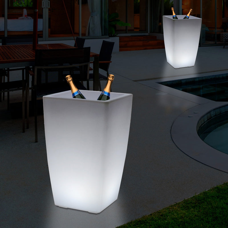Buitenlamp, LED Wijnkoeler Champagnekoeler IJsemmer, Drankenkoeler, 50 cm, Tuinverlichting