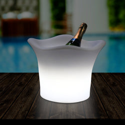 LED Lichtgevende Wijnkoeler, Champagnekoeler, Op Netvoeding, Feestverlichting, Tuinlamp, Buiten