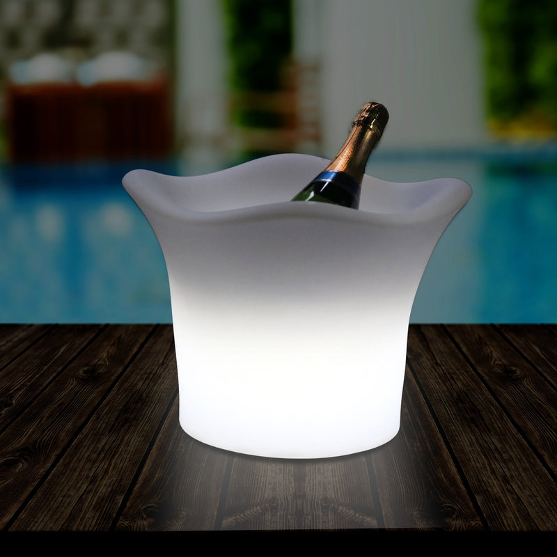 LED Lichtgevende Wijnkoeler, Champagnekoeler, Op Netvoeding, Feestverlichting, Tuinlamp, Buiten