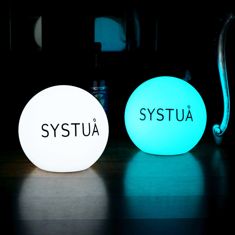 Op maat gemaakte LED Bol Tafellamp, Tafelverlichting met merk, Lichtbak met Logo, Backlit